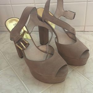 Michael Kors platform nude heels
